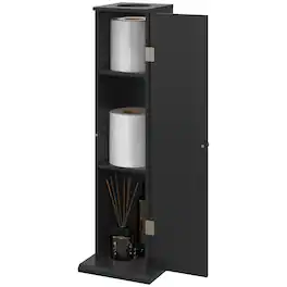 Homcom - Toilet Paper Cabinet - Black