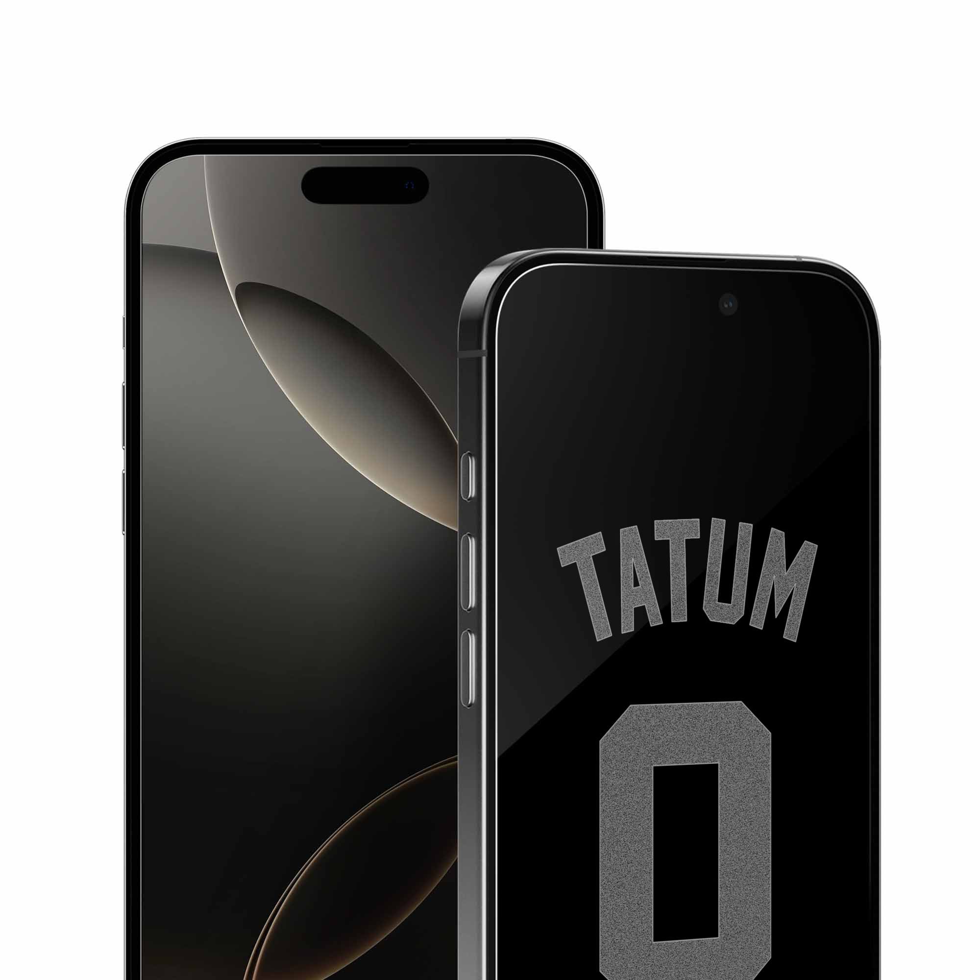 Alt View 3. Screen Skinz - Jayson Tatum Boston Celtics Clear iPhone Screen Protector - 14 Pro - Multicolor.