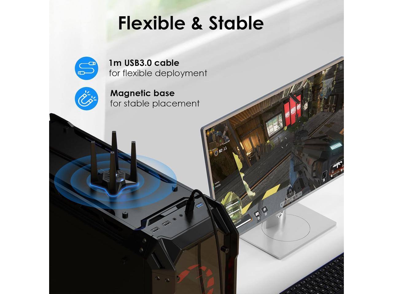 Flexible & Stable

1m USB3.0 cable for flexible deployment

Magnetic base for stable placement

82: 11