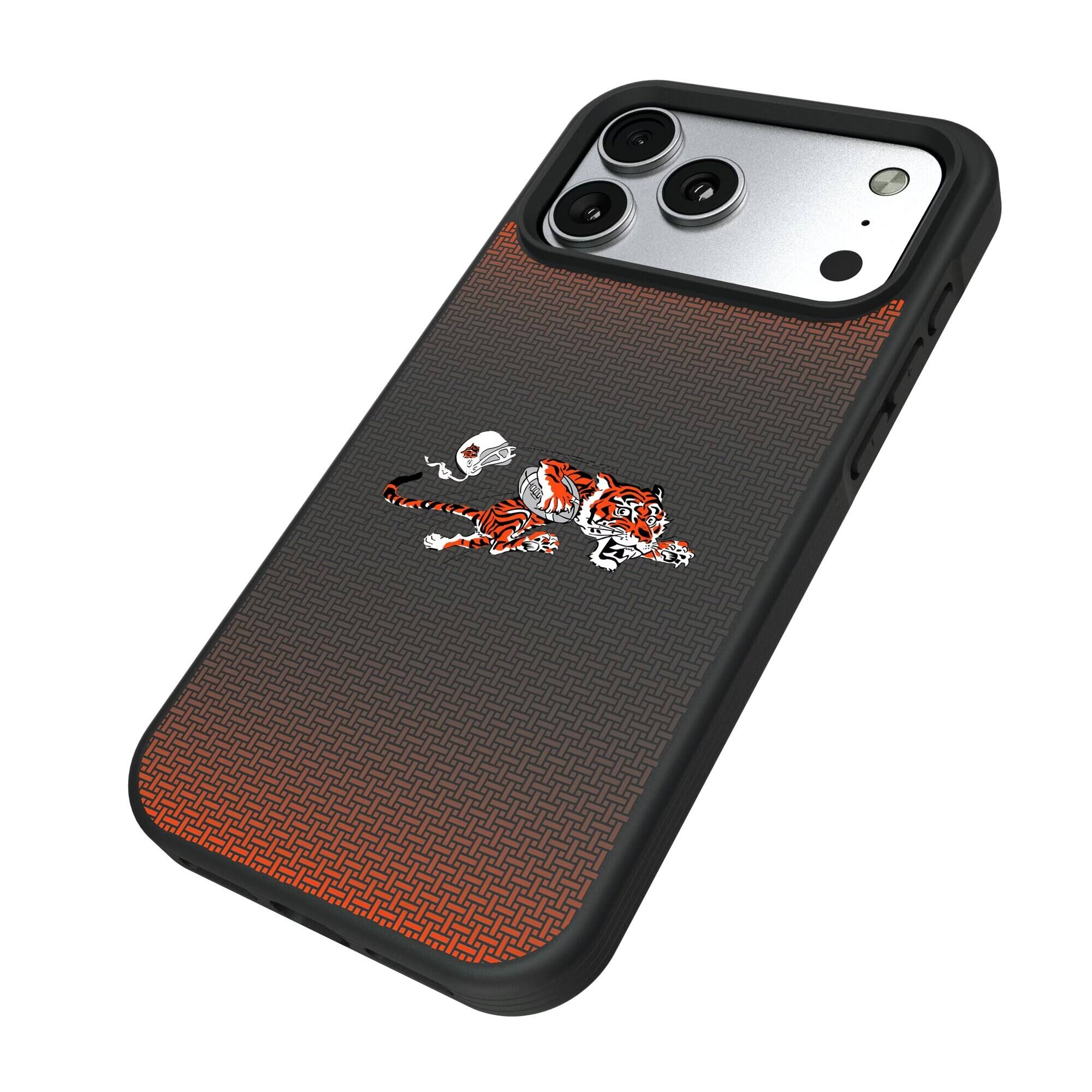 Alt View 1. Keyscaper - Cincinnati Bengals Bump Case with 8.2ft Drop Protection - 16 Pro Max - Black.
