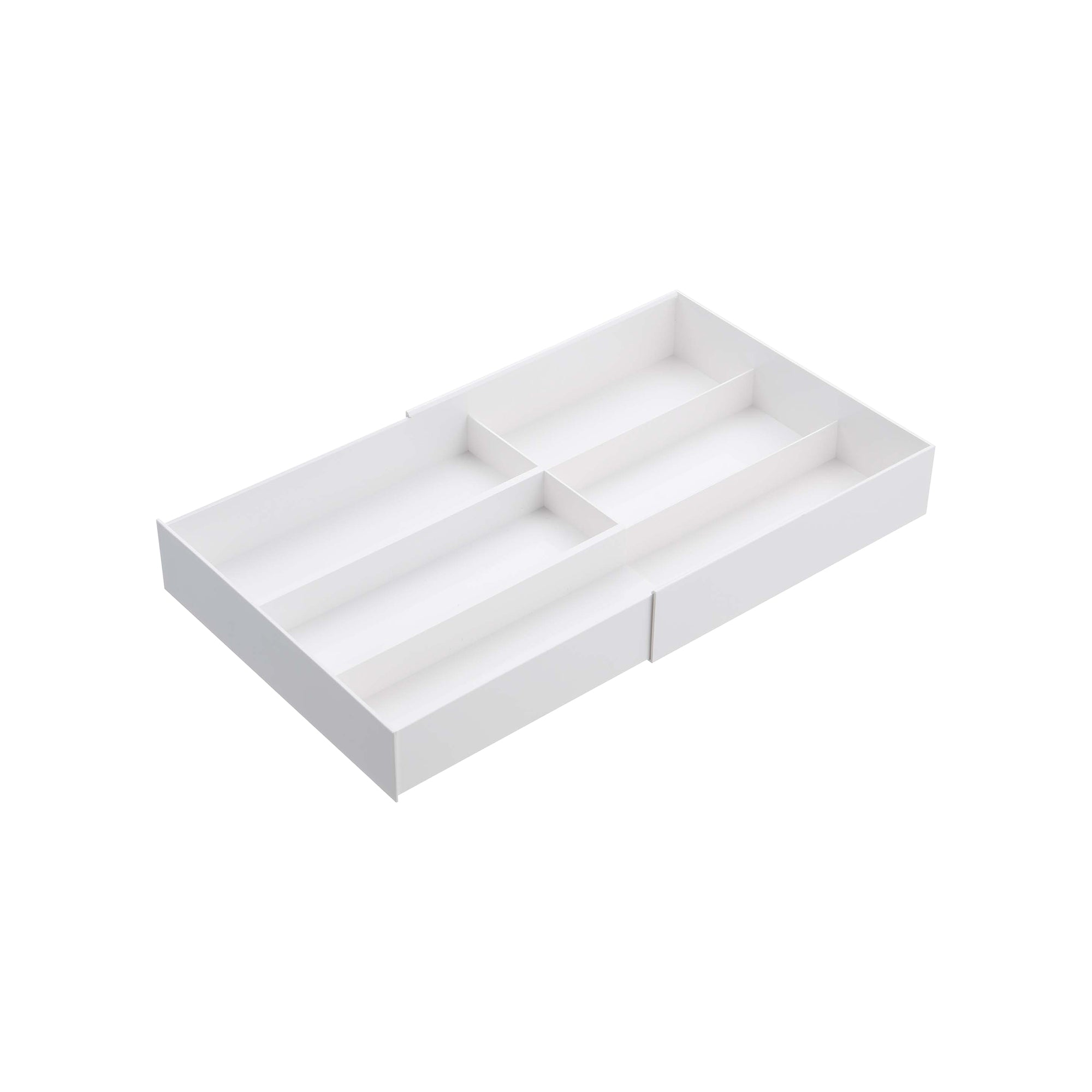 Alt View 1. Yamazaki Home - Expandable Cutlery Organizer - White.
