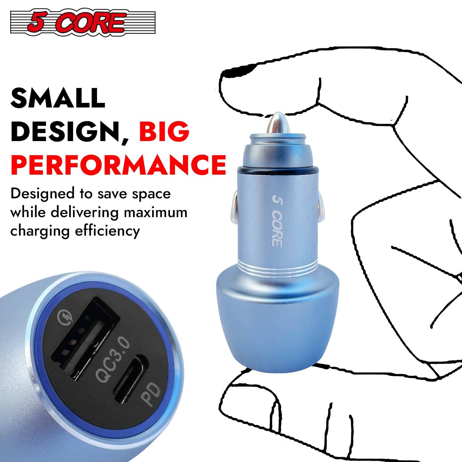 5 CORE

SMALL DESIGN, BIG PERFORMANCE

Designed to save space while delivering maximum charging efficiency

QC3.0 PD