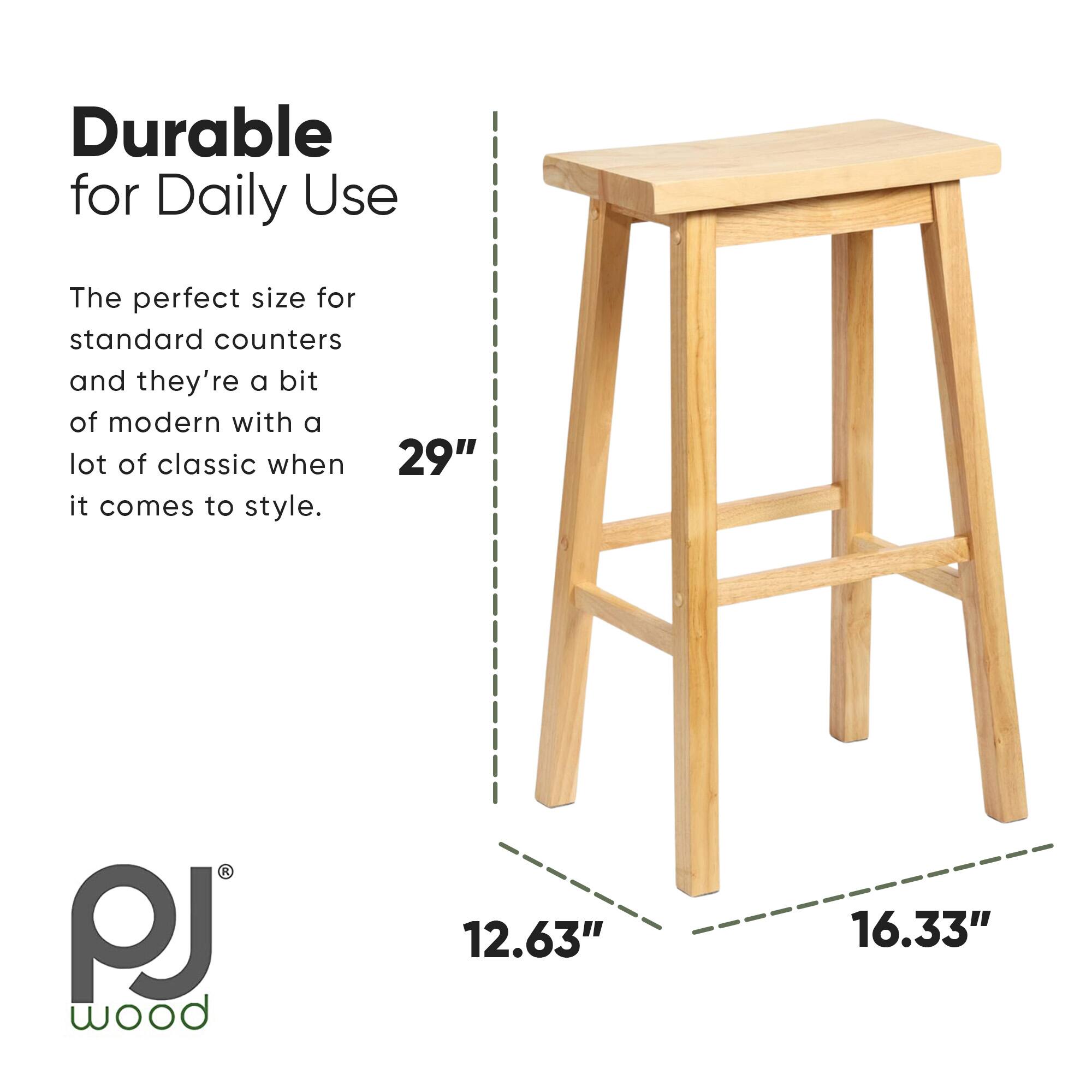 Durable for Daily Use

The perfect size for standard counters and they're a bit of modern with a lot of classic when it comes to style.

29"  
12.63"  
16.33"  

PJ wood