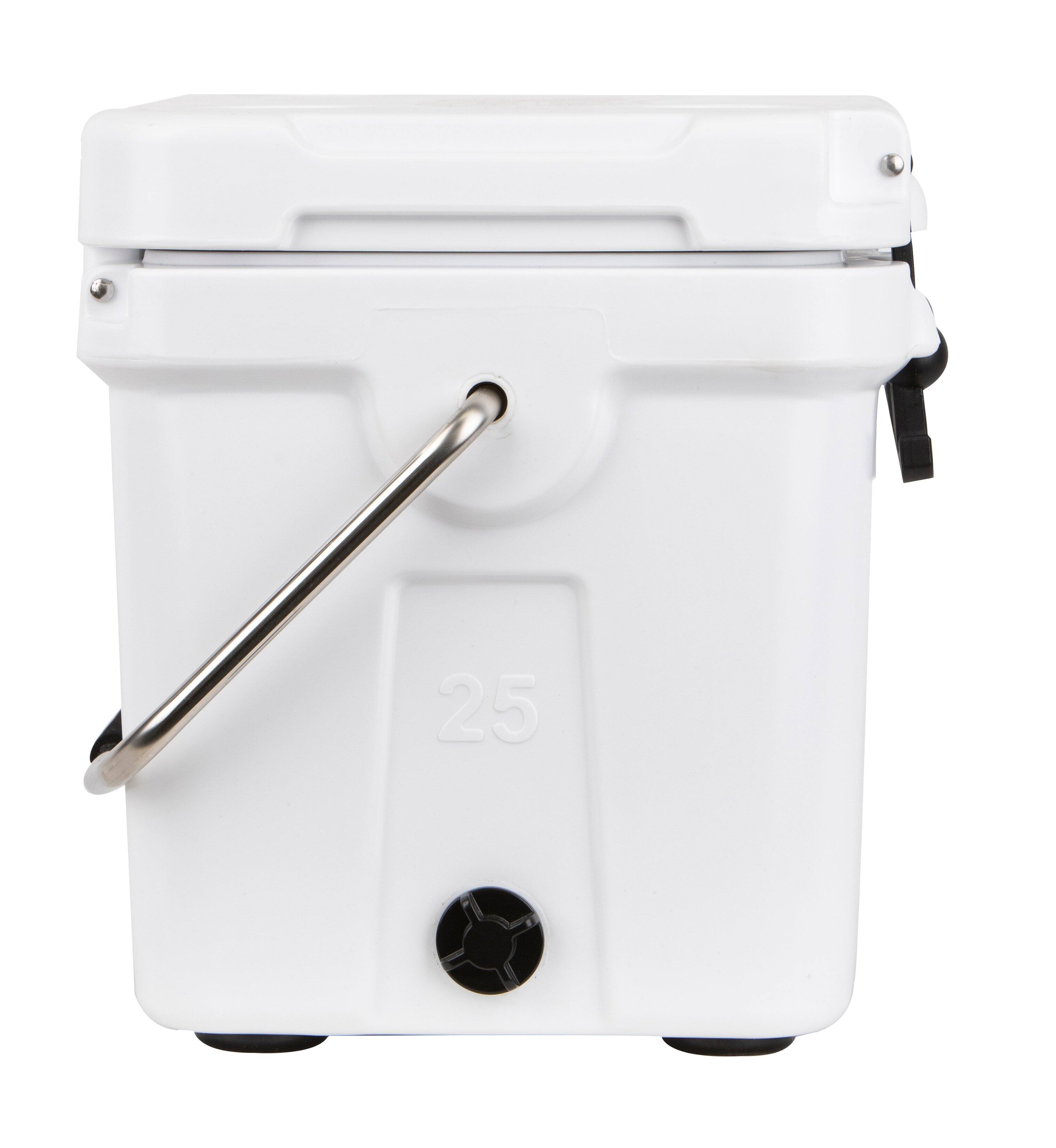 Alt View 11. Mammoth - Ranger 25 Cooler, Insulated Hard Ice Chest with 25 Quart Capacity, Holds 30 Cans, Great for Boat, Camping - White.