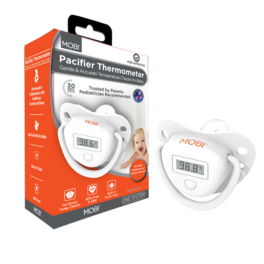 MOBI - Pacifier Style Baby Thermometer - White