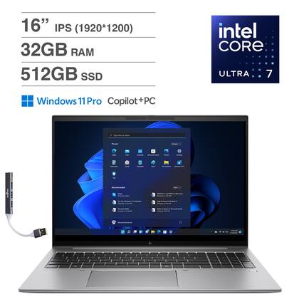 16" IPS (1920*1200)
32GB RAM
512GB SSD
Intel Core Ultra 7
Windows 11 Pro Copilot+PC