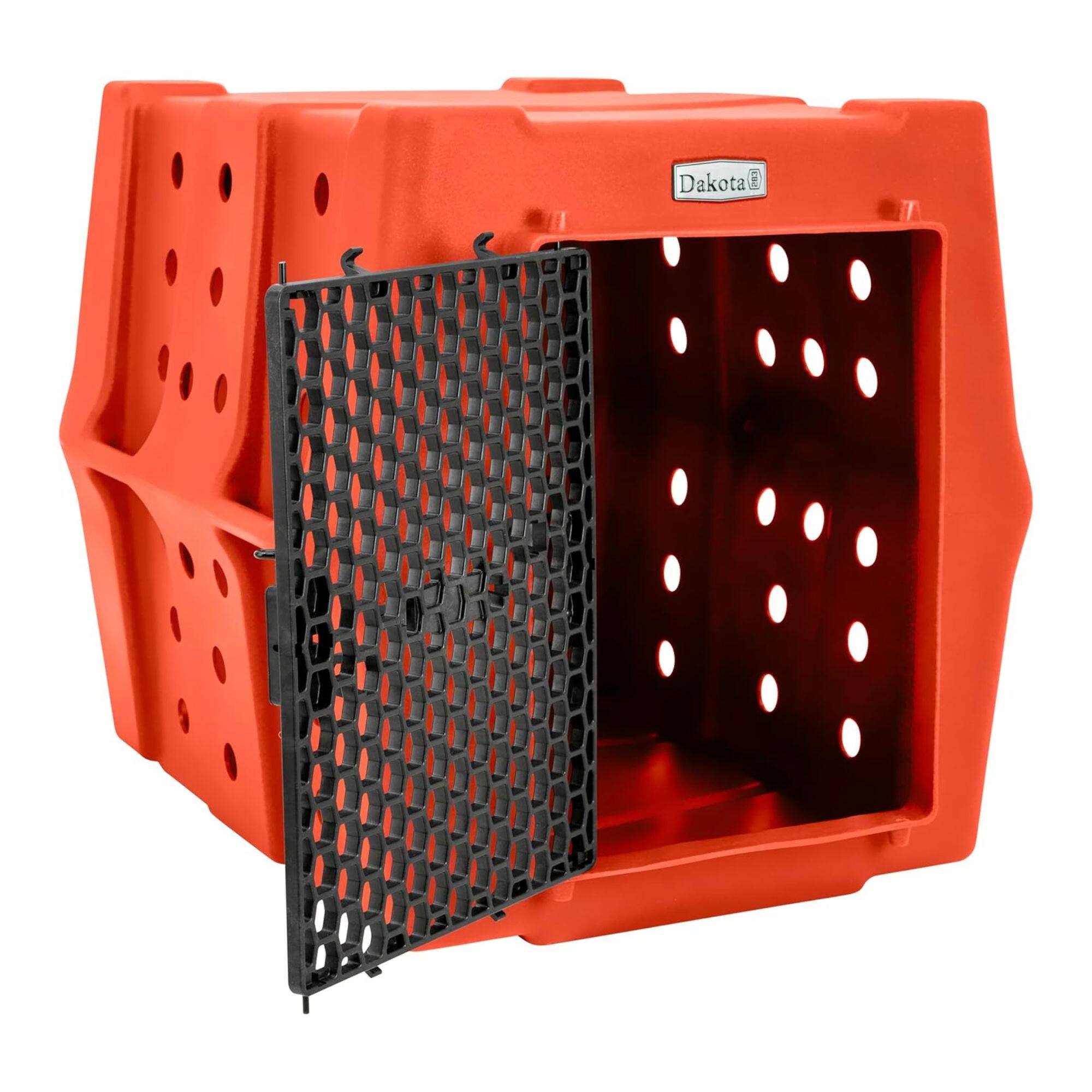 Alt View 4. Dakota 283 - Dakota 283 Canine Rough and Tough Economy Pet Kennel, Intermediate, Orange.