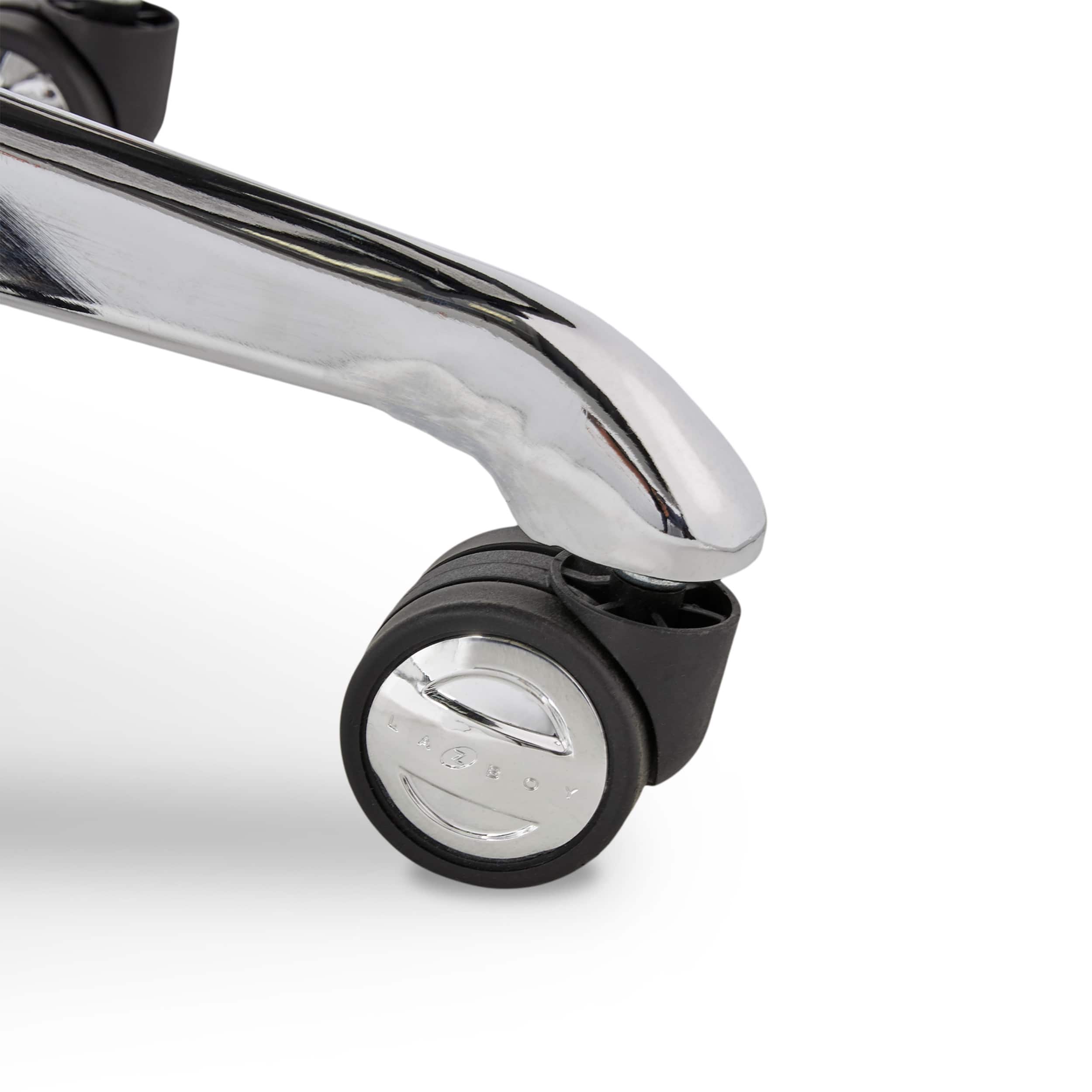 Alt View 20. La-Z-Boy - Comfort and Beauty Sutherland Diamond-Quilted Bonded Leather Office Chair - Midnight Black.