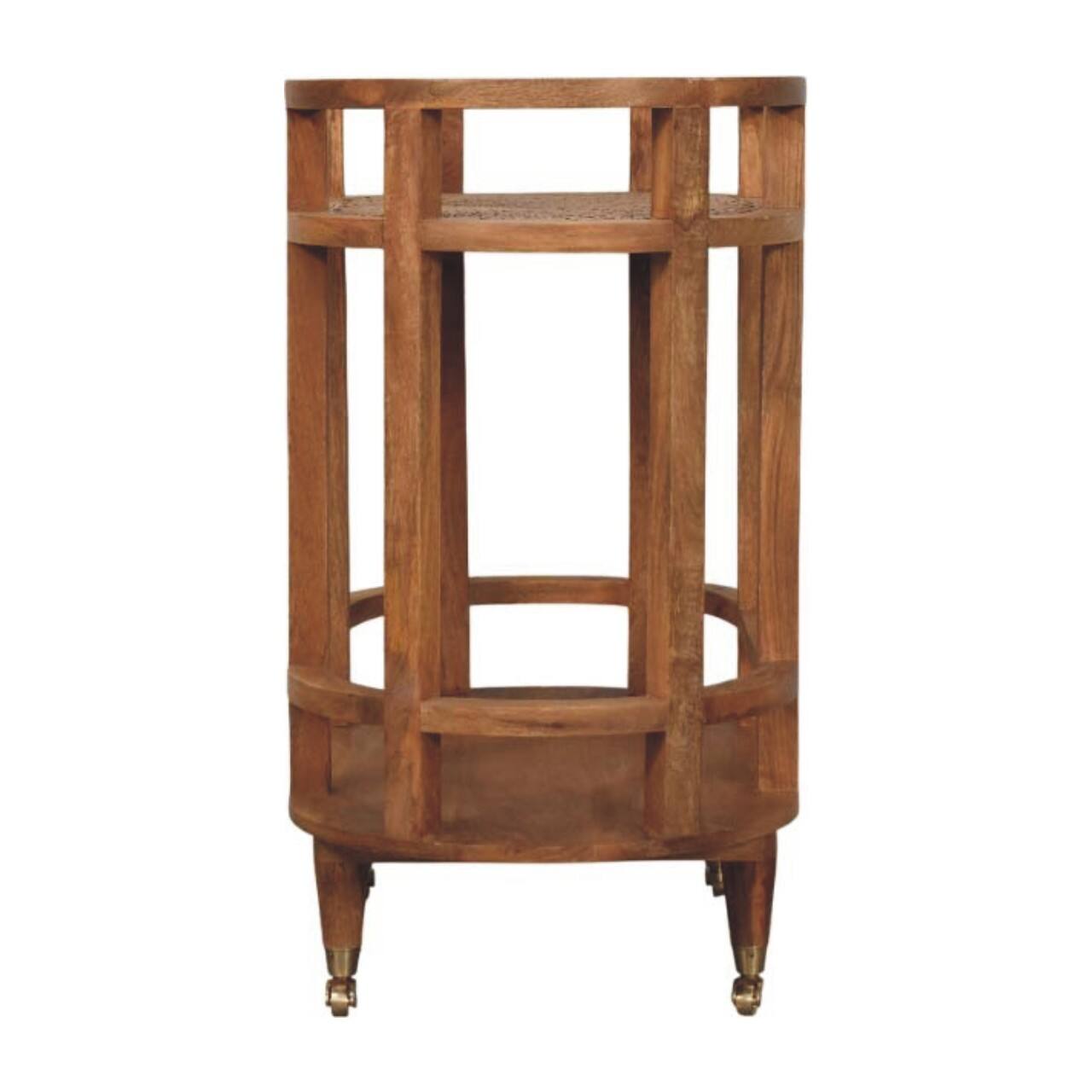 Alt View 7. Artisan Furniture - Artisan Furniture Solid Wood Isla Curved Butler Console - Brown.