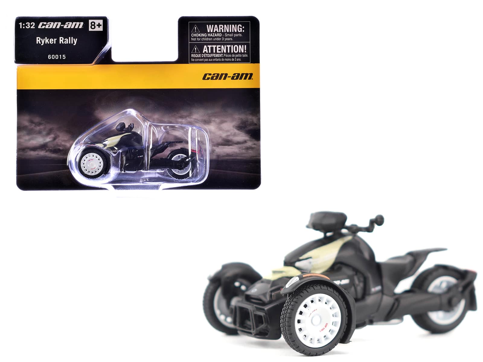 Can-Am Ryker Rally 3-Wheel Motorcycle Sand Storm and Black 1/32 Diecast Model by BRP Models price history on PriceWatchPro