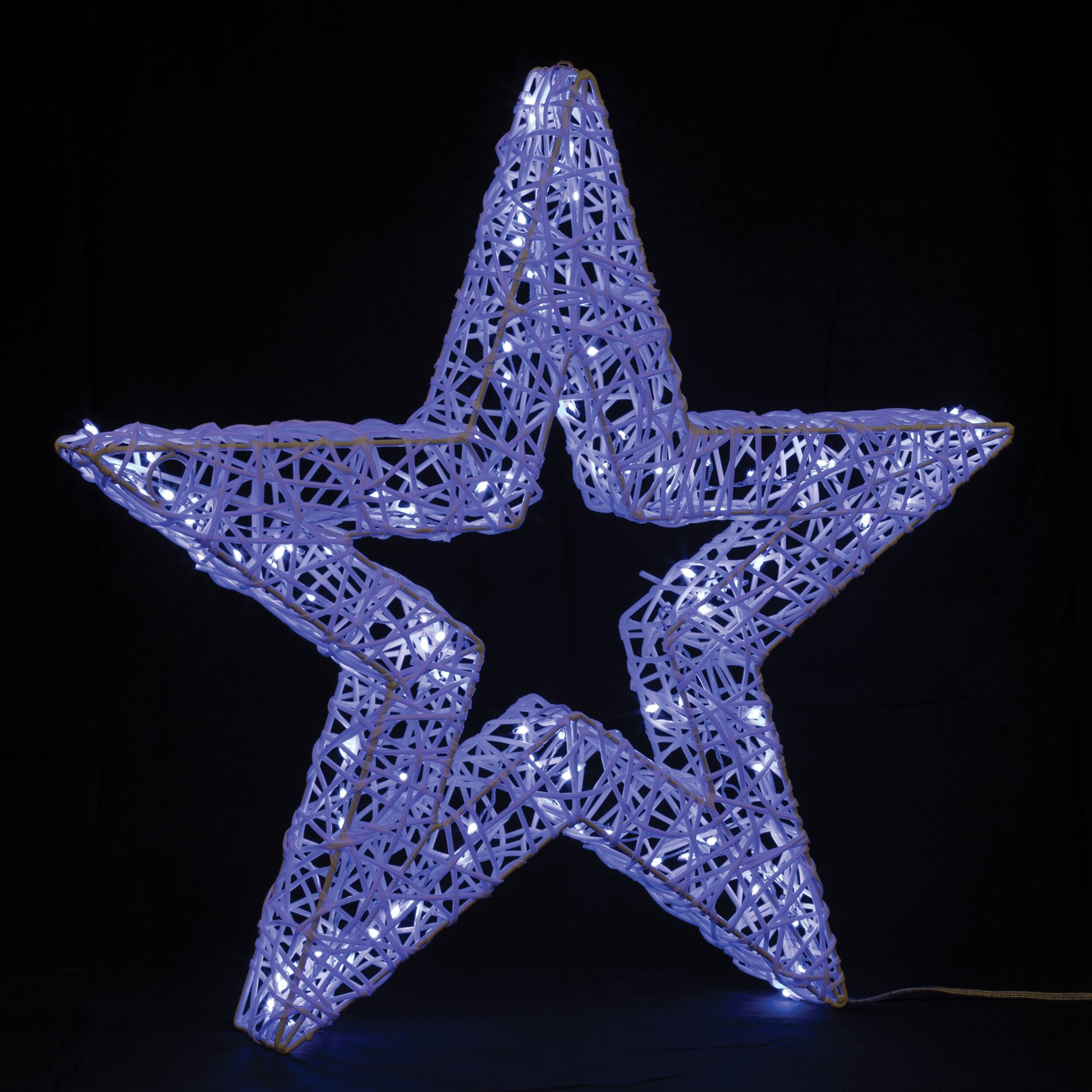 Alt View 4. BreeBe - Multicolor LED Star 22.5"H - White, Multicolor.
