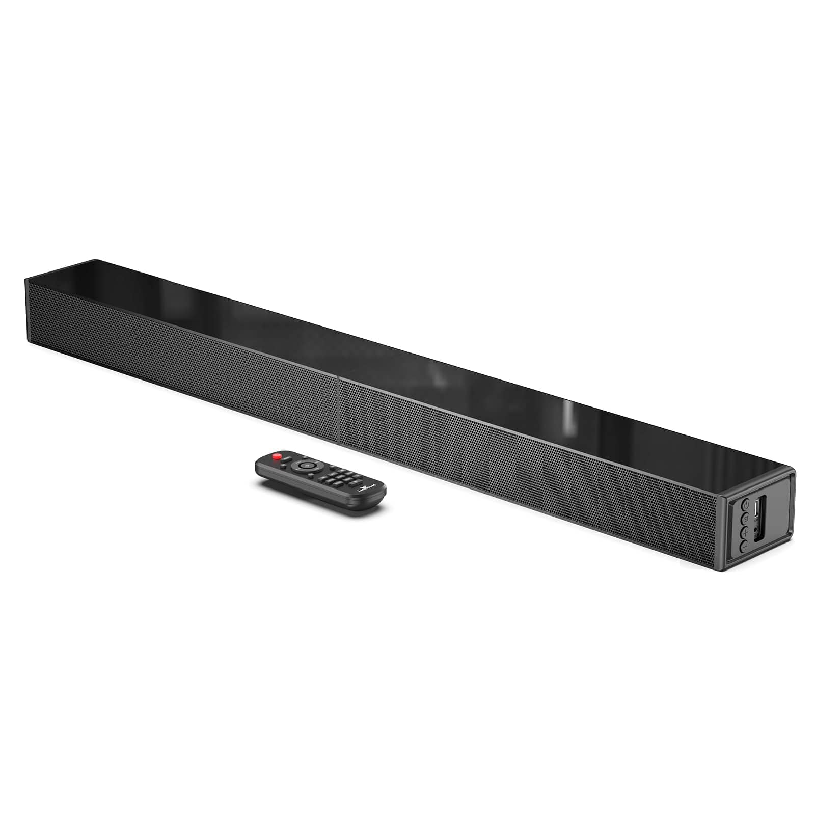 Pacoar Cade - usb Small Sound Bar For Tv Pc Gaming Surround System Mini Soundbar With Bluetooth/hdmi Arc/optical/aux/usb Connections - Glossy-31 inch