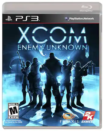 Blu-ray Disc
PS3™
PlayStation®Network
XCOM ENEMY UNKNOWN
MATURE 17+
CONTENT RATED BY ESRB
Online Interactions Not Rated by the ESRB
2K
FIRAXIS GAMES - M (Mature 17+)