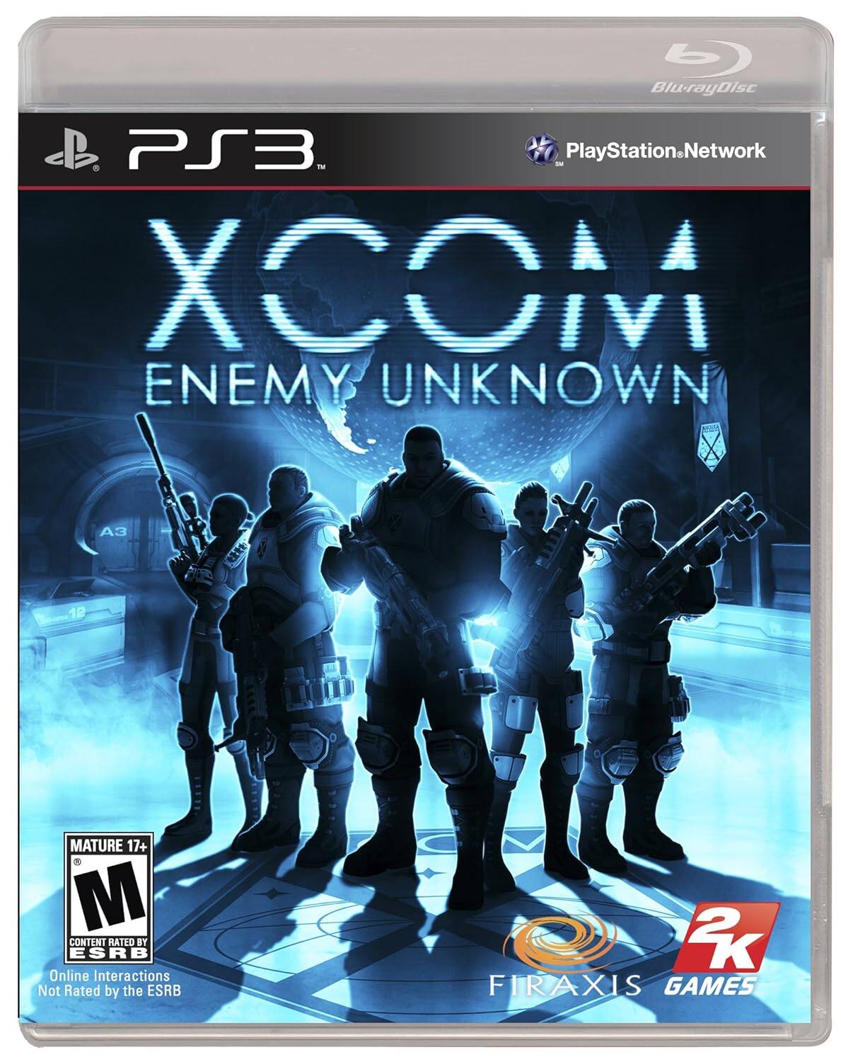 Blu-ray Disc  
PS3™  
PlayStation®Network  
XCOM ENEMY UNKNOWN  
MATURE 17+  
CONTENT RATED BY ESRB  
Online Interactions Not Rated by the ESRB  
2K  
FIRAXIS GAMES