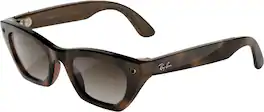 Ray-Ban Meta - (Gen 3) Zena - AI Glasses with Camera - Gradient Brown Lenses - Havana