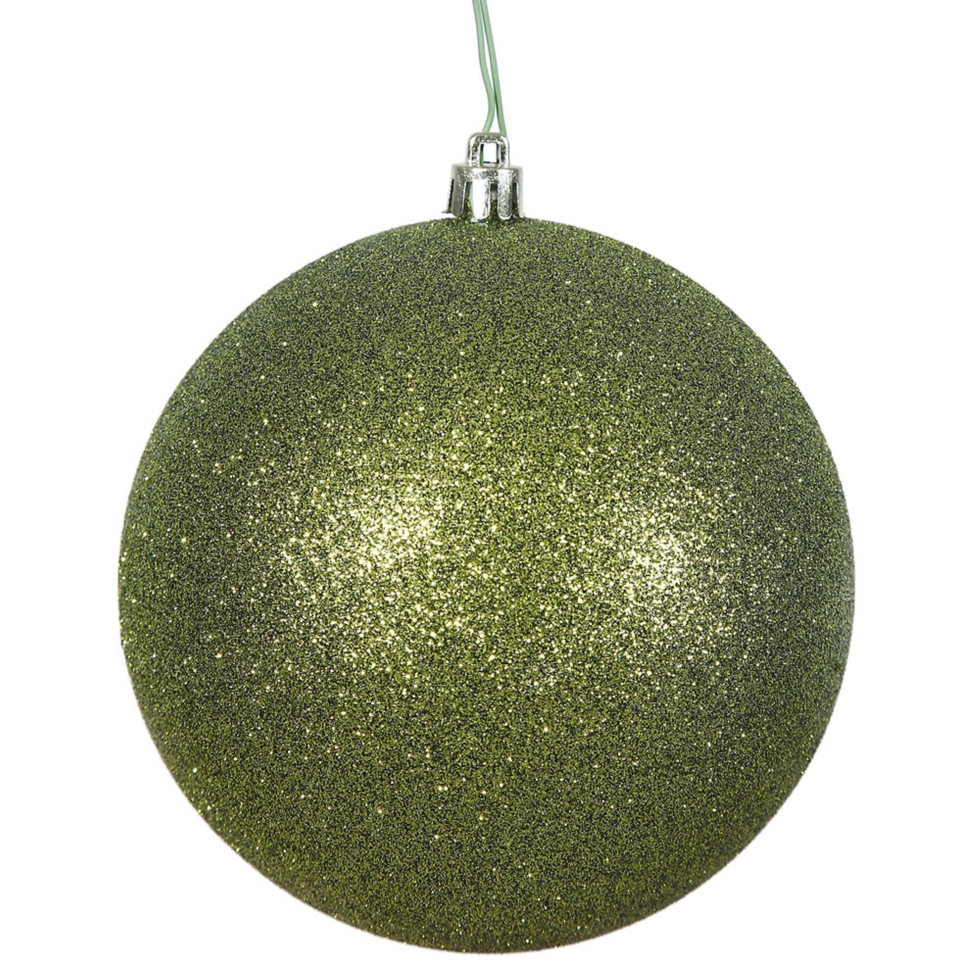 Front. Vickerman - 2.4" Olive Glitter Ball 24 Bag - Olive.