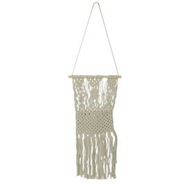 Zeckos - Hand Tied Macrame Bohemian Style Wall Pocket 27 Inches High Boho Decor - Brown