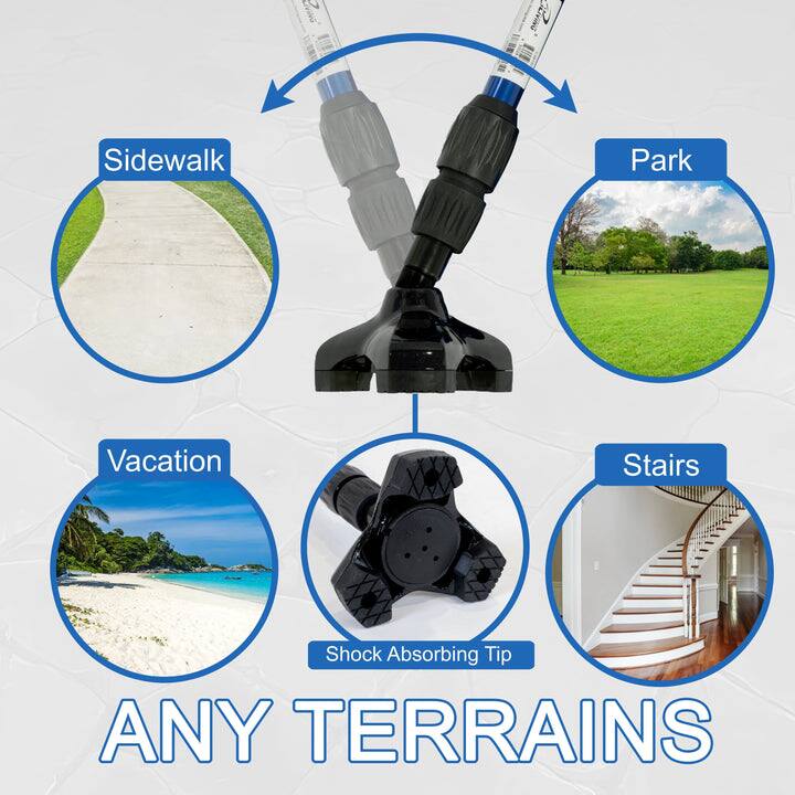 GonG Sidewalk Park Vacation Stairs Shock Absorbing Tip ANY TERRAINS

- Sidewalk
- Park
- Vacation
- Stairs

Shock Absorbing Tip

ANY TERRAINS