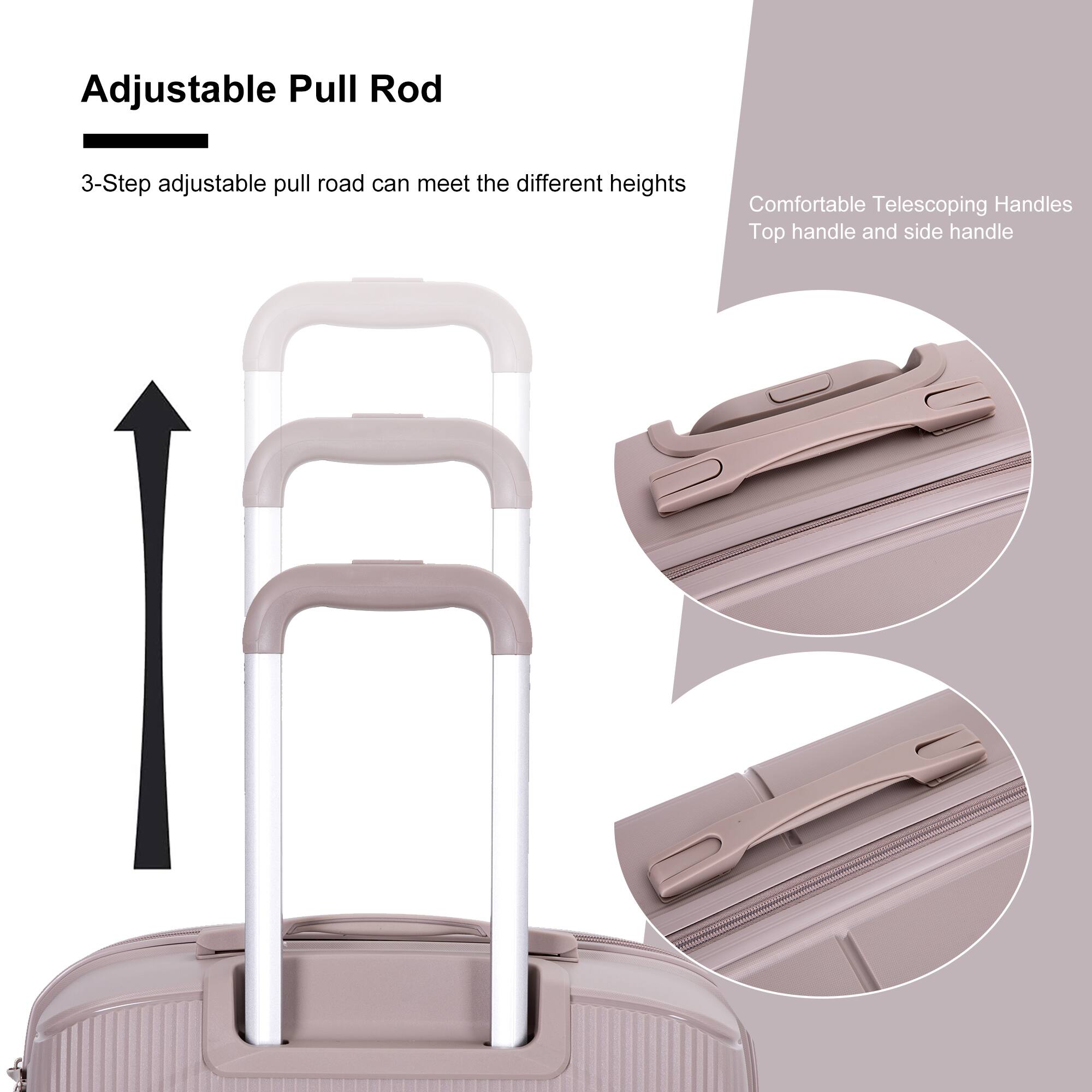 Adjustable Pull Rod

3-Step adjustable pull rod can meet the different heights

Comfortable Telescoping Handles
Top handle and side handle