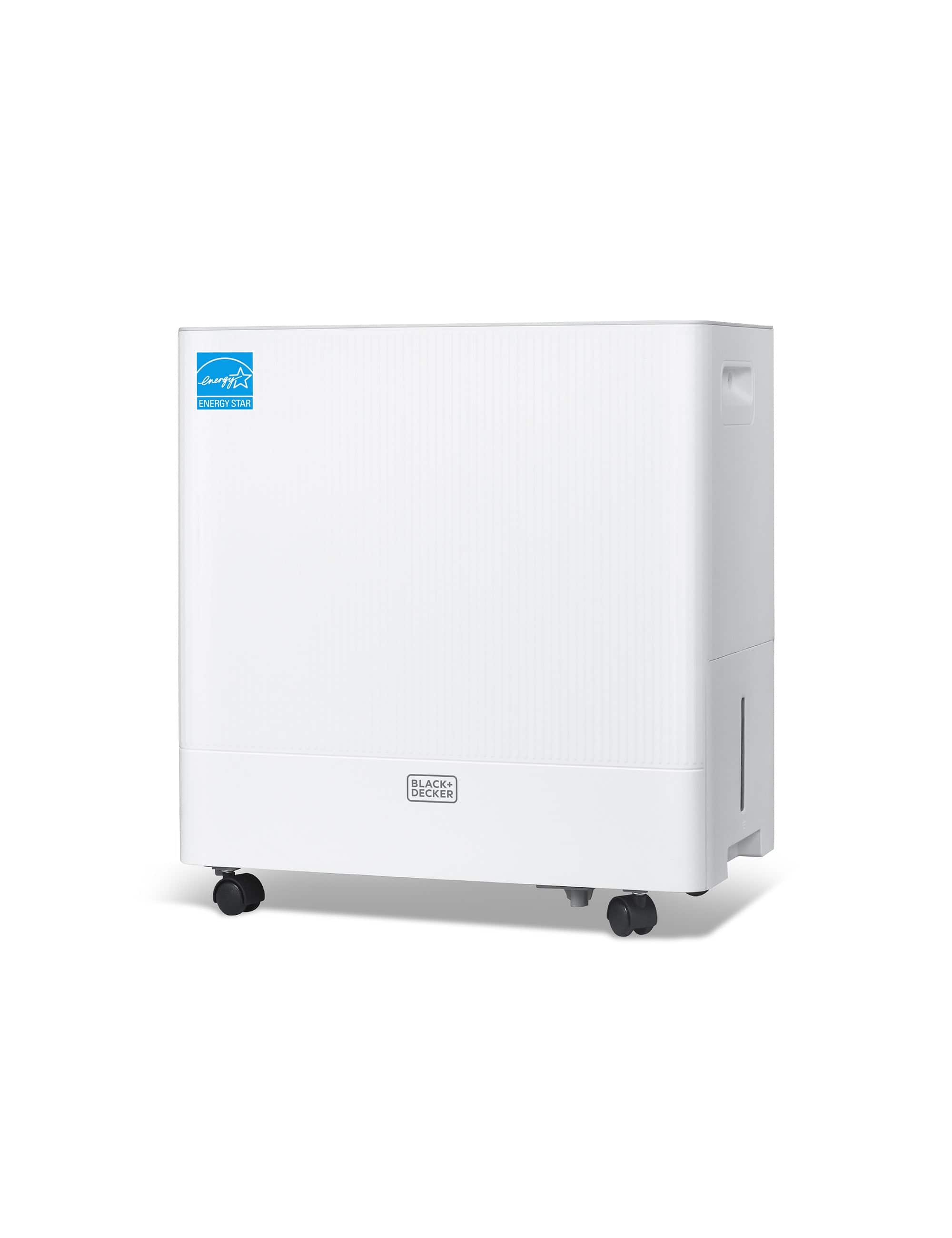 Black+Decker - 36.39-Pint Portable Dehumidifier, BDM36WCDA, White