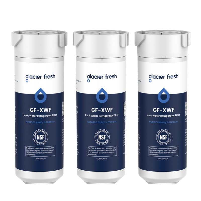 GLACIER FRESH - XWF Replacement for GE XWF Refrigerator Water Filter, 3 Pack (Not XWFE)