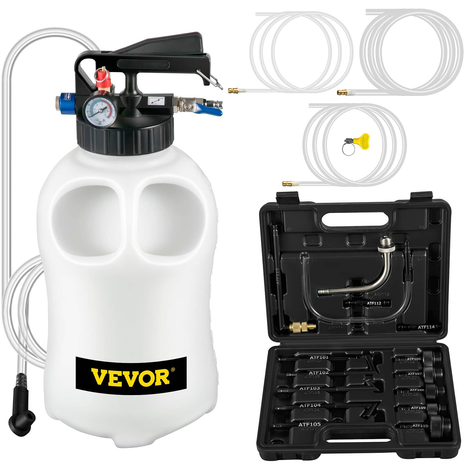 VEVOR - Transmission Fluid Pump 2 Way ATF Refill System Dispenser, Oil and Liquid Extractor 10 Liter Large Capacity, Automatic - Black;White price history on PriceWatchPro