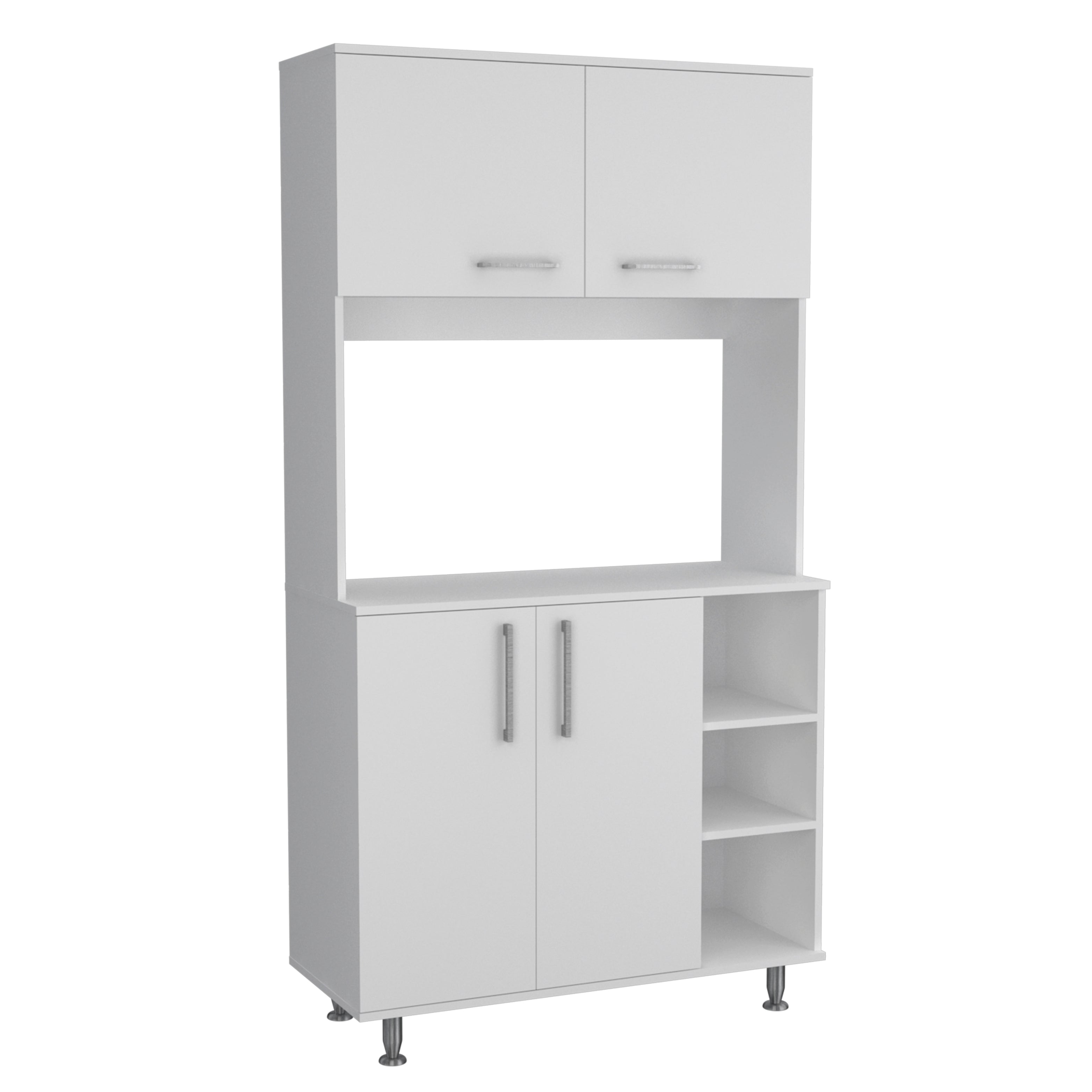 Left. Treevol Furniture - Pantry Cabinet Delaware - White.