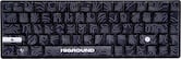 Higround - Basecamp 65 65% Wired Mechanical Lubed White Flame Linear Switch Gaming Keyboard with RGB Backlighting - Black Ice