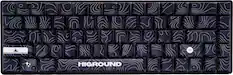 Front. Higround - Basecamp 65 65% Wired Mechanical Lubed White Flame Linear Switch Gaming Keyboard with RGB Backlighting - Black Ice.