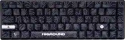 Higround - Basecamp 65 65% Wired Mechanical Lubed White Flame Linear Switch Gaming Keyboard with RGB Backlighting - Black Ice - Front_Zoom