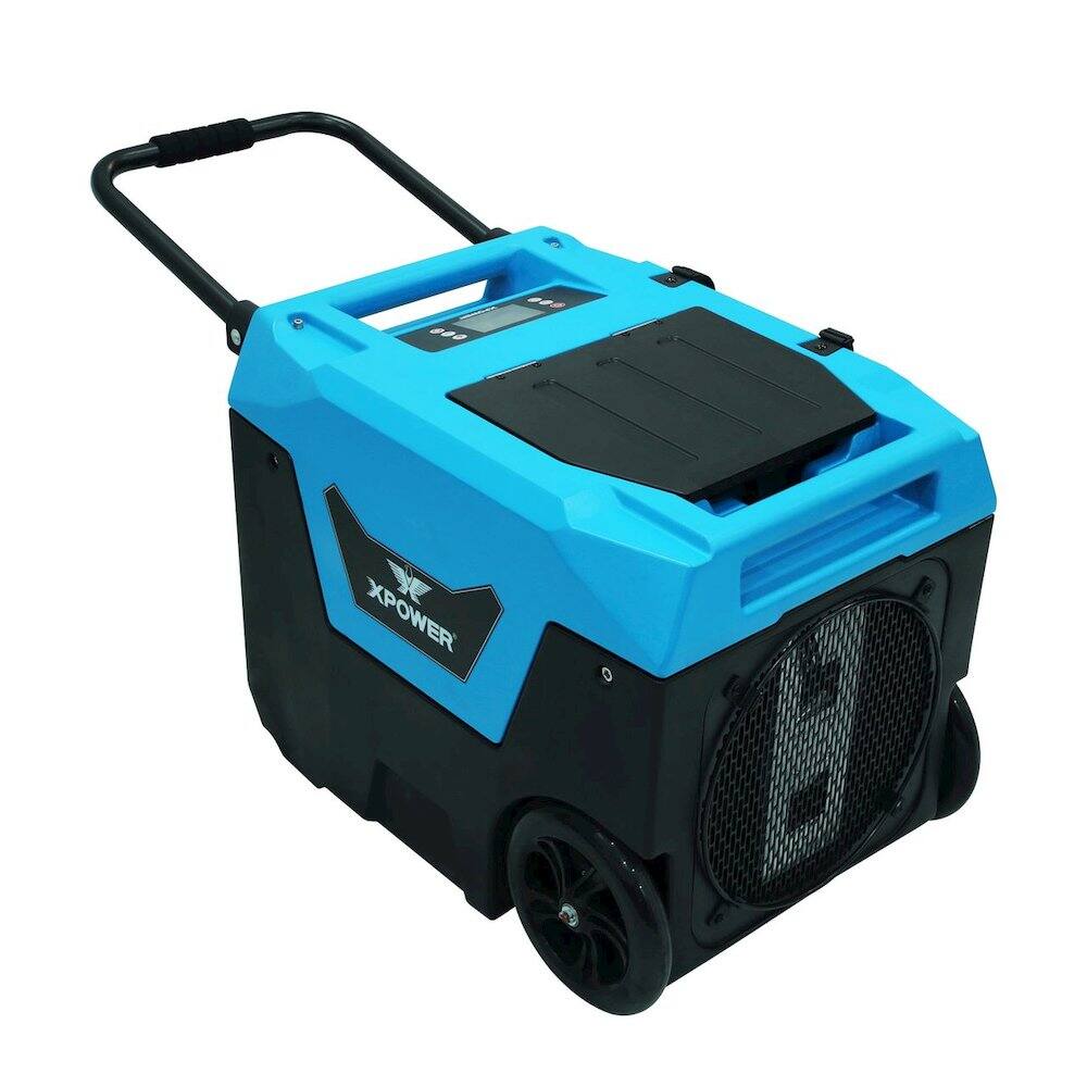 Alt View 2. XPOWER - Pint Bluetooth LGR Commercial Dehumidifier with Auto Purge Pump - Blue.