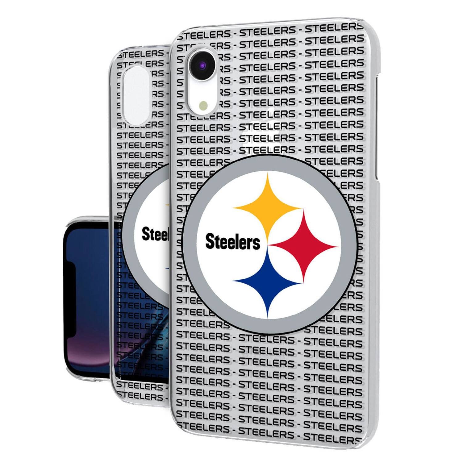 Keyscaper - NFL - Pittsburgh Steelers iPhone Clear Text Backdrop Design Case - 16 Pro - Multicolor price history on PriceWatchPro