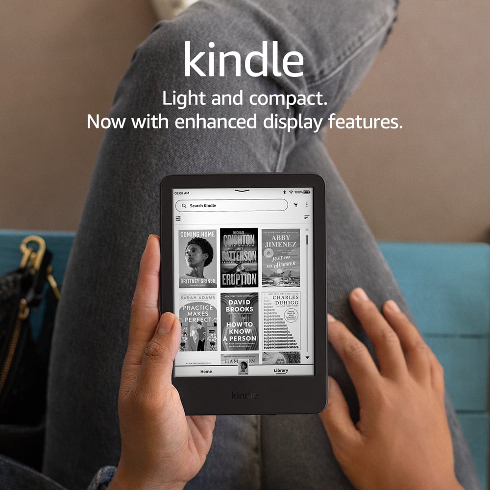 Kindle: Light and compact. Now with enhanced display features. Search Kindle Home.