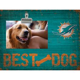 Fan Creations - Miami Dolphins 10.5" x 8" Best Dog Clip Photo Frame - Multicolor