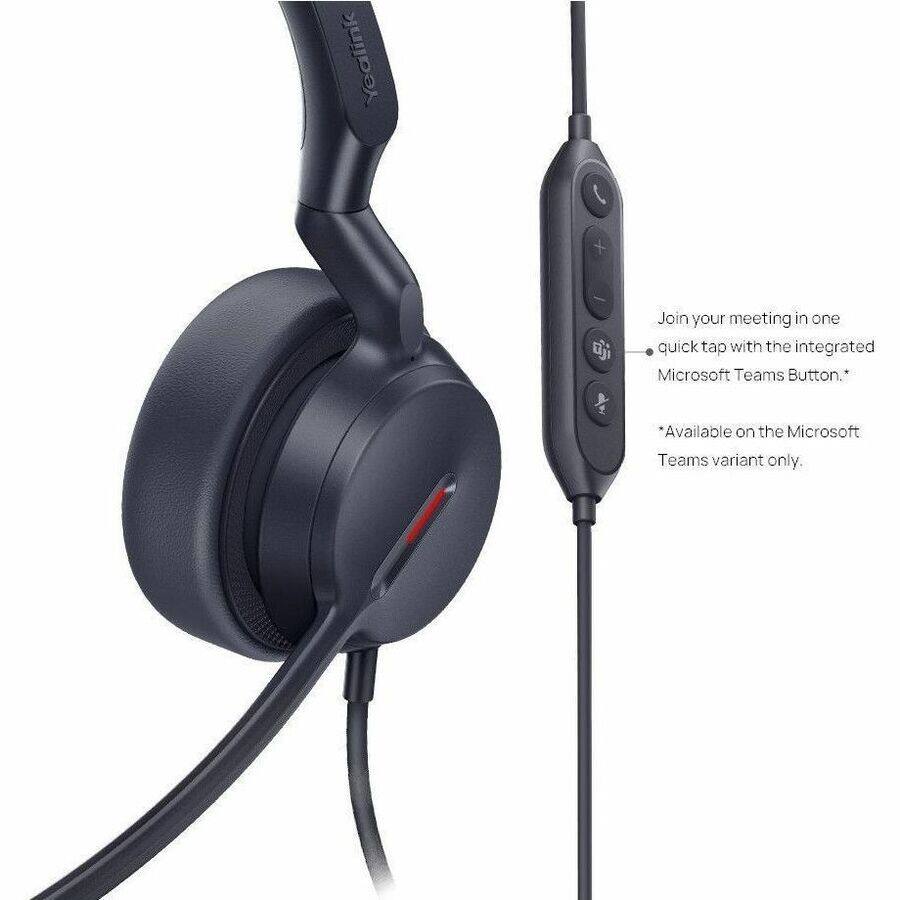 Join your meeting in one quick tap with the integrated Microsoft Teams Button.* Available on the Microsoft Teams variant only.