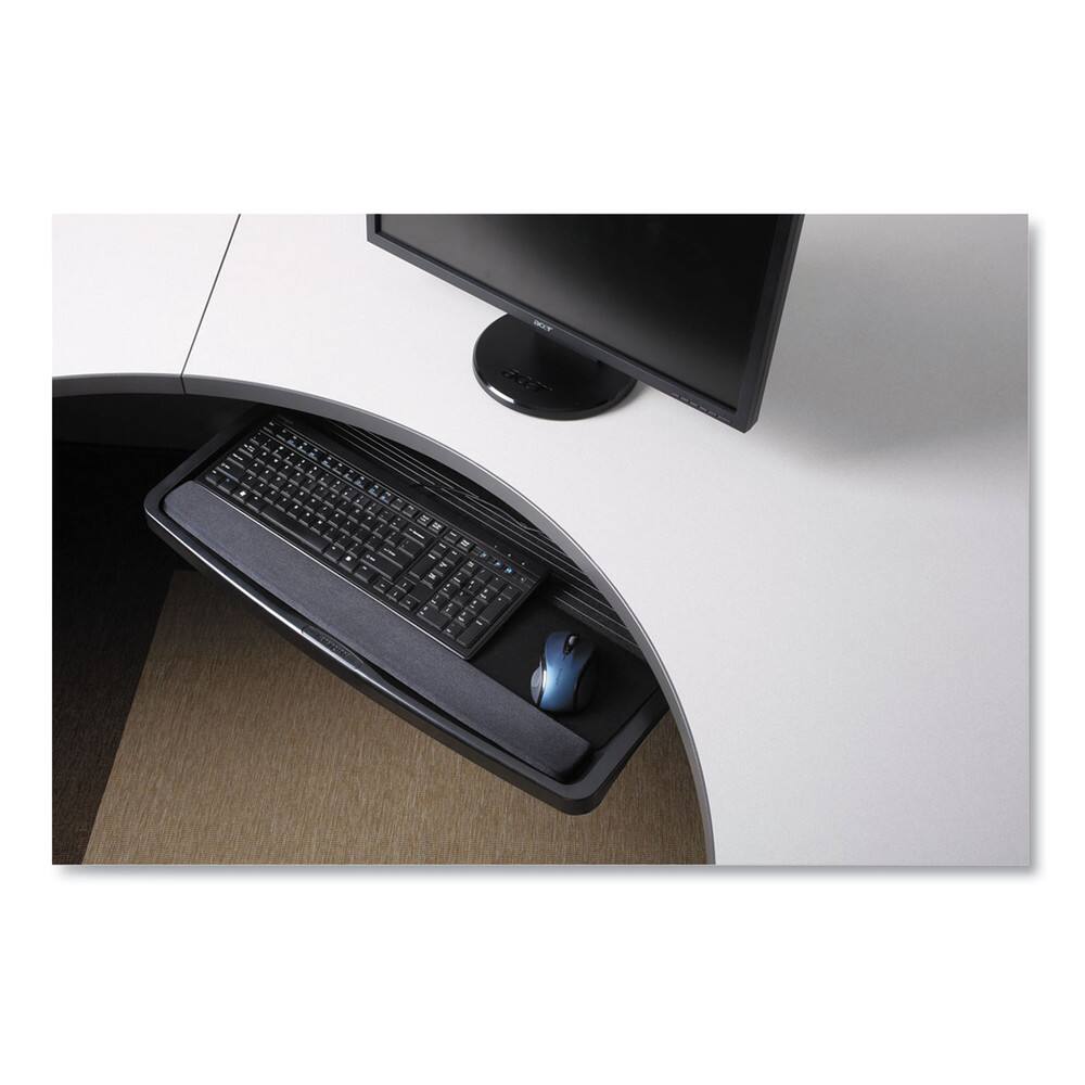 Alt View 1. Kensington - K60004US 26 in. x 13.25 in. Comfort Keyboard Drawer with SmartFit System - Black.