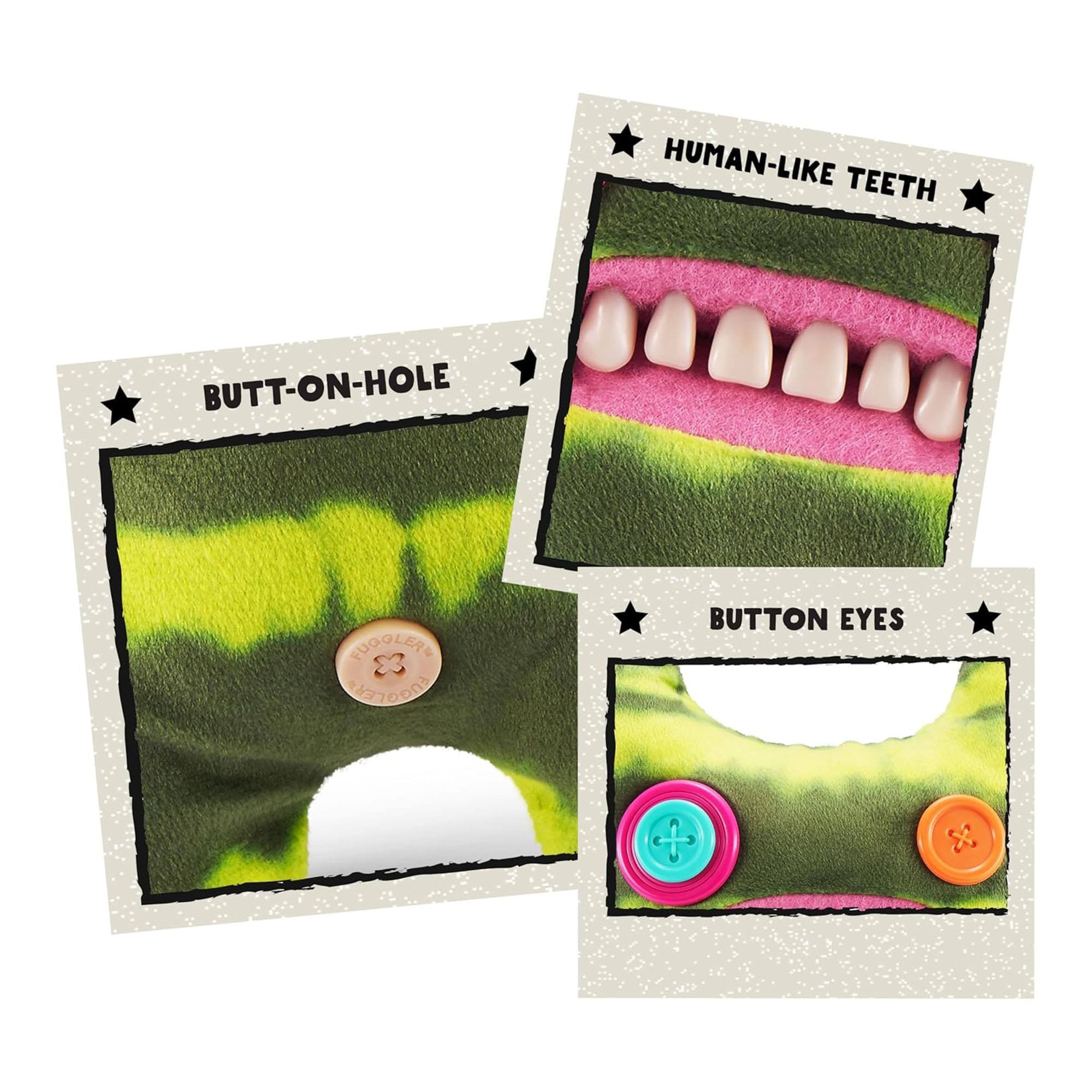 - Human-like Teeth
- Butt-on-hole
- Button Eyes