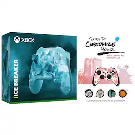 Microsoft - Xbox Wireless Controller for Series X, Series S, Windows with MightySkins Custom Skin Code - Ice Breaker