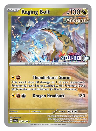 Pokmon Trading Card Game: SV07 Stellar Crown Promo Card Raging Bolt 158-41286 - Best Buy Pokmon Trading Card Game: SV07 Stellar Crown Promo Card Raging Bolt 158-41286 - Best Buy