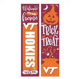 Evergreen Enterprises - Virginia Tech Hokies 47" Double Sided Halloween Leaner Fan Sign - Multicolor