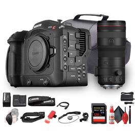 Canon - EOS C70 Cinema Camera (4507C019) + 128GB Card + Case + More: Base Bundle