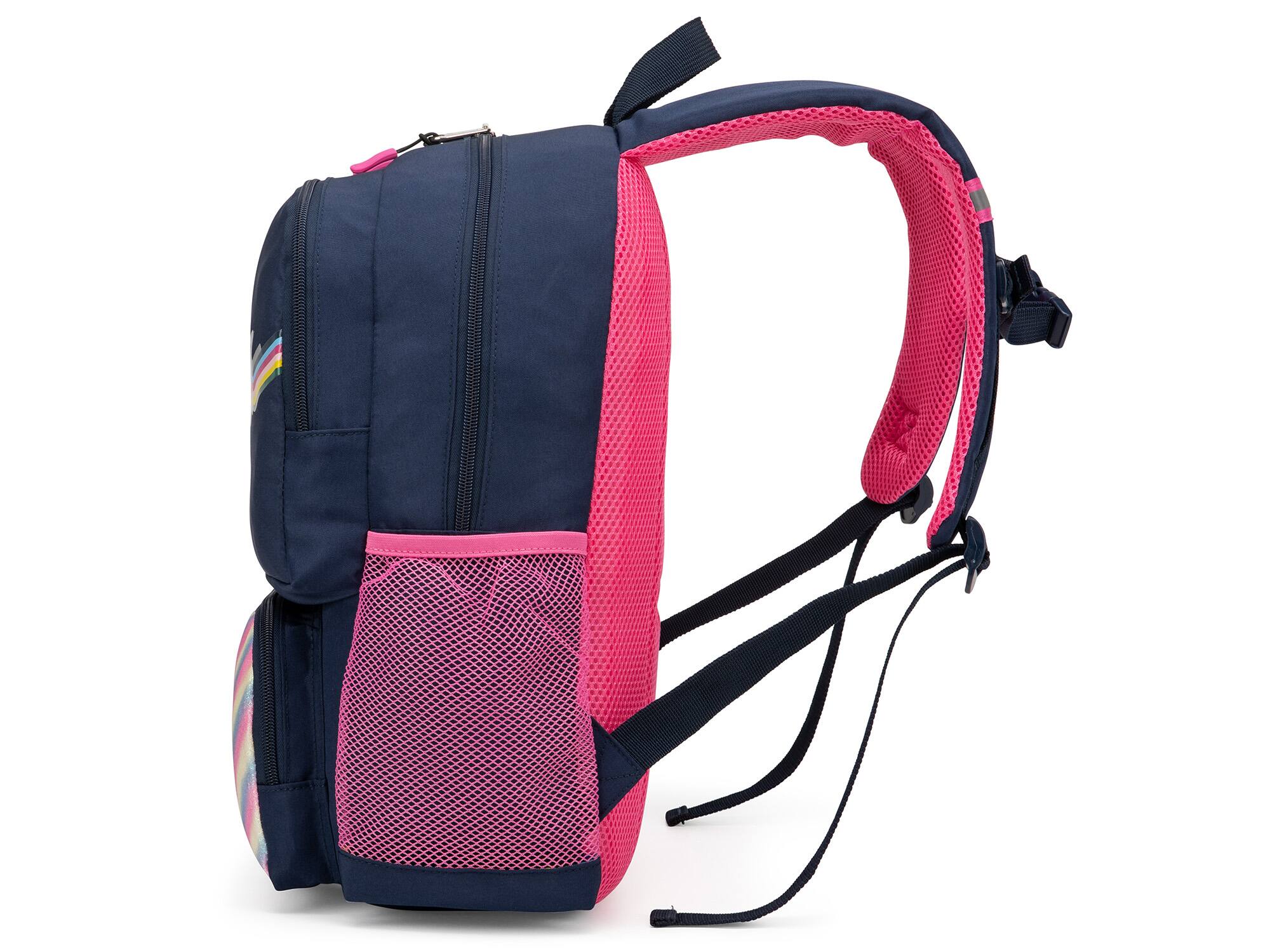 Left. Nautica - Nautica Retro Rainbow  16 Inch Backpack for Kids and Teens - Retro Rainbow.