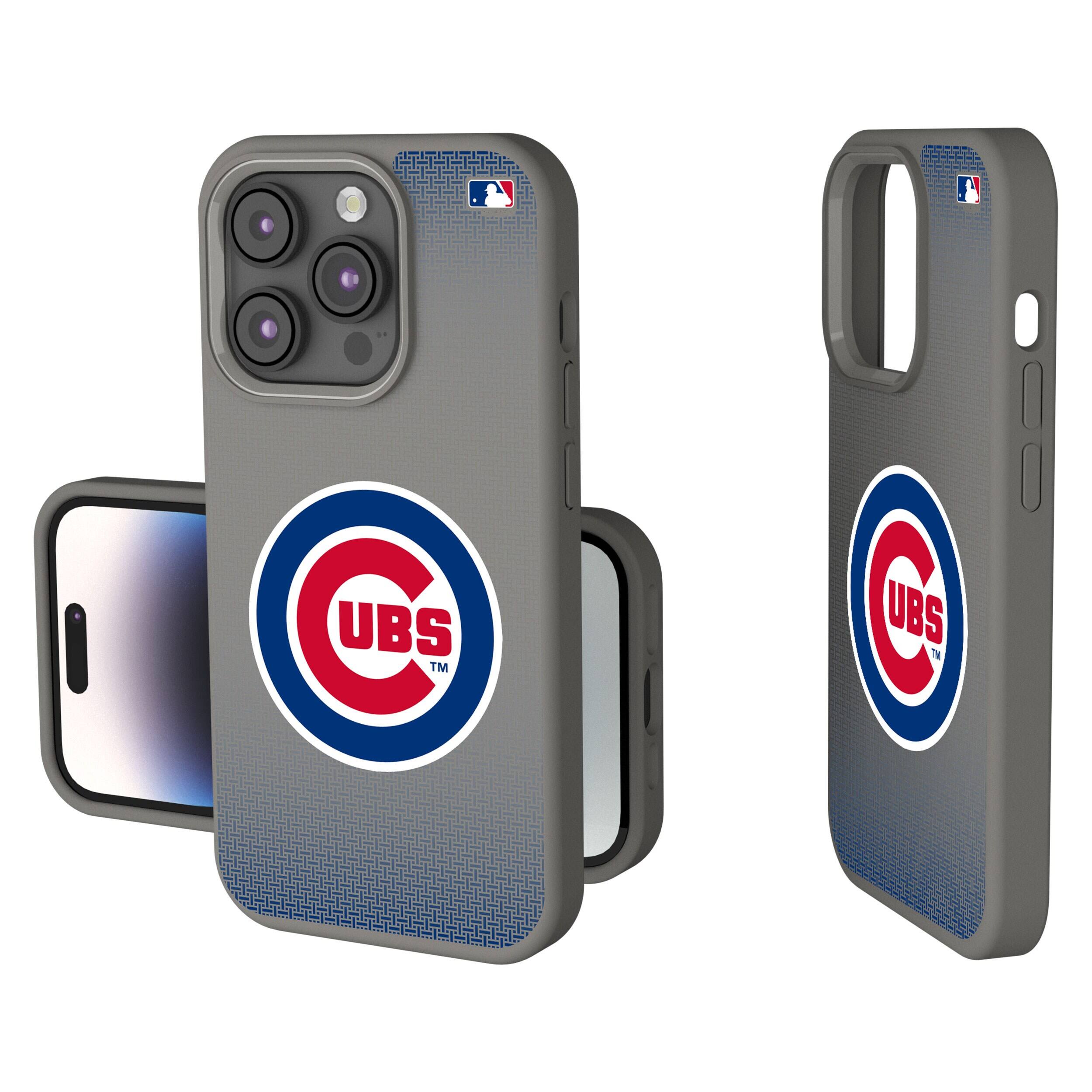 Keyscaper - MLB - Chicago Cubs Linen Logo iPhone Soft Touch Case - 15 - Gray
