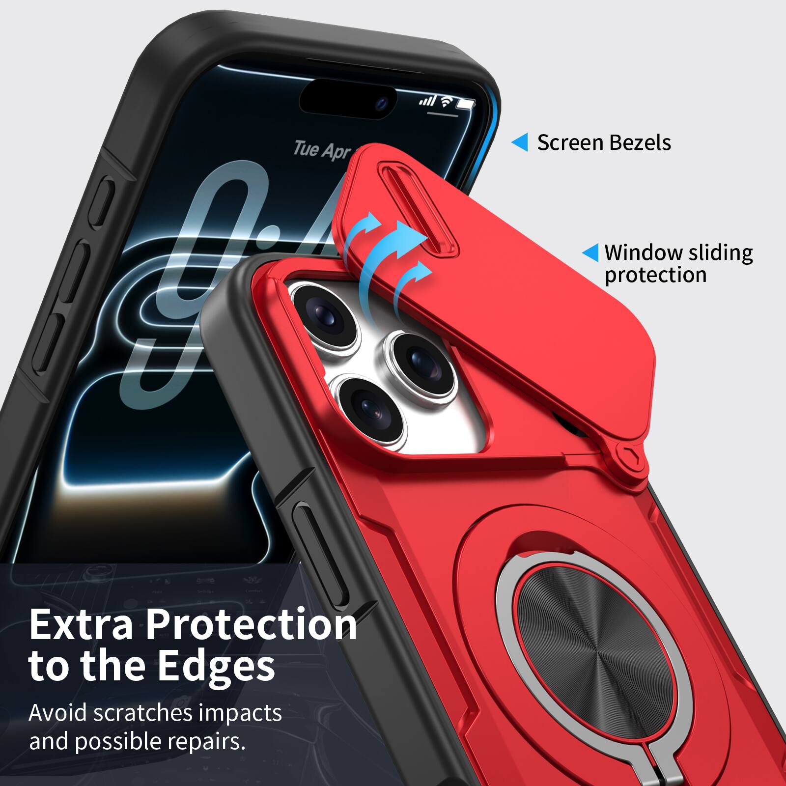 Tue Apr: I all a Screen Bezels Window sliding protection Extra Protection to the Edges Avoid scratches impacts and possible repairs.
