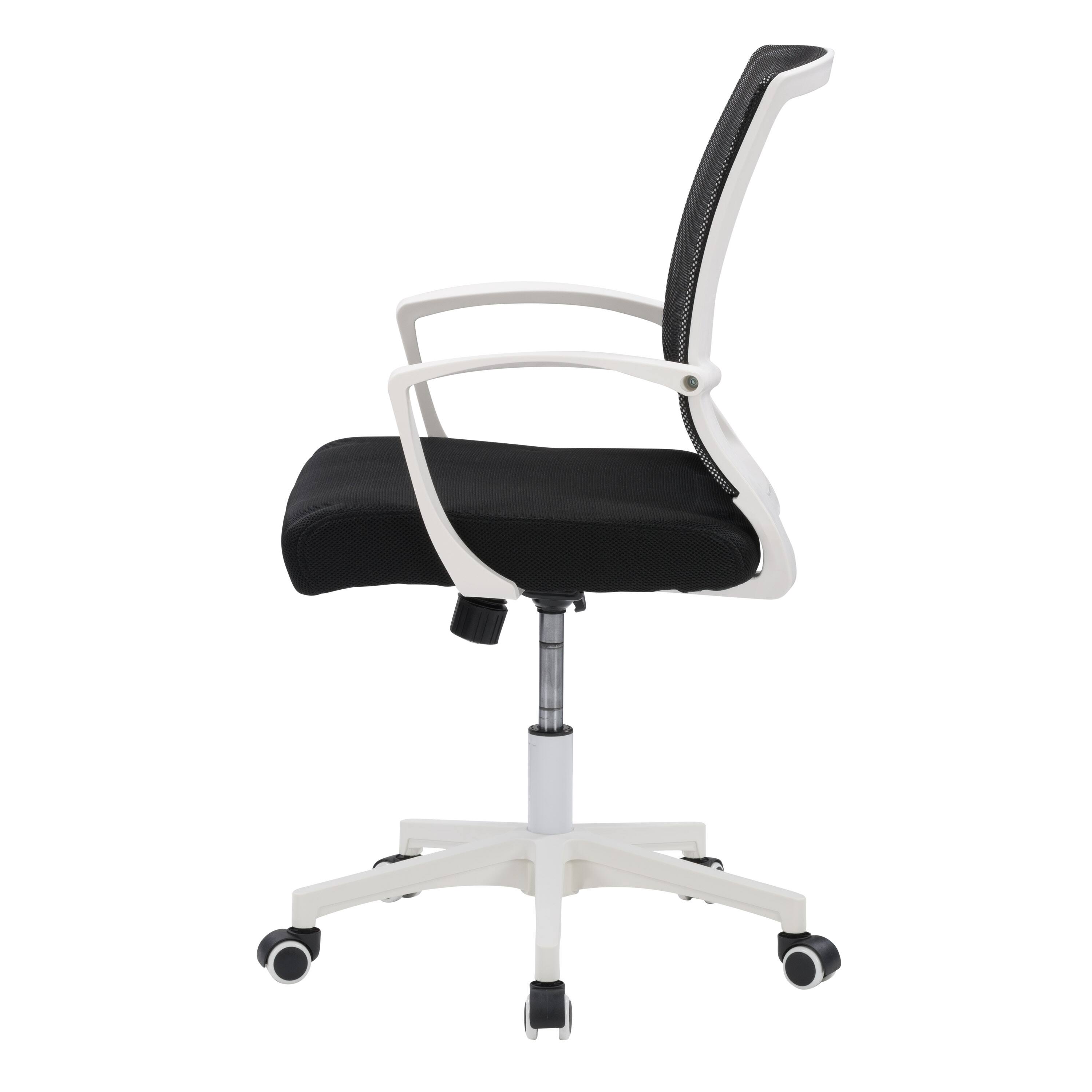 Left. CorLiving - Workspace Mesh Back Office Chair - Black and White.