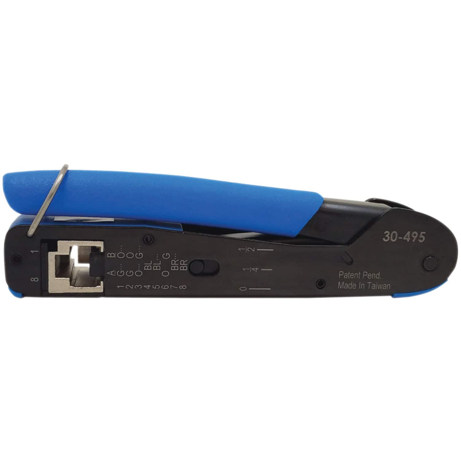 IDEAL - FT-45 Feed-Thru Mod Plug Crimp Tool - Black