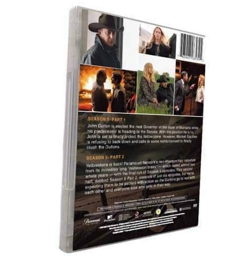Angle. Yellowstone Season 5 Complete Part 1 and 2 DVD.