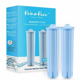 PrimaPure - 2-Pack Coffee Machine Water Filter Replacement for Jura Capresso Clearyl 71445, 67879, ENA3, ENA5, J6, J9, J95 - Blue