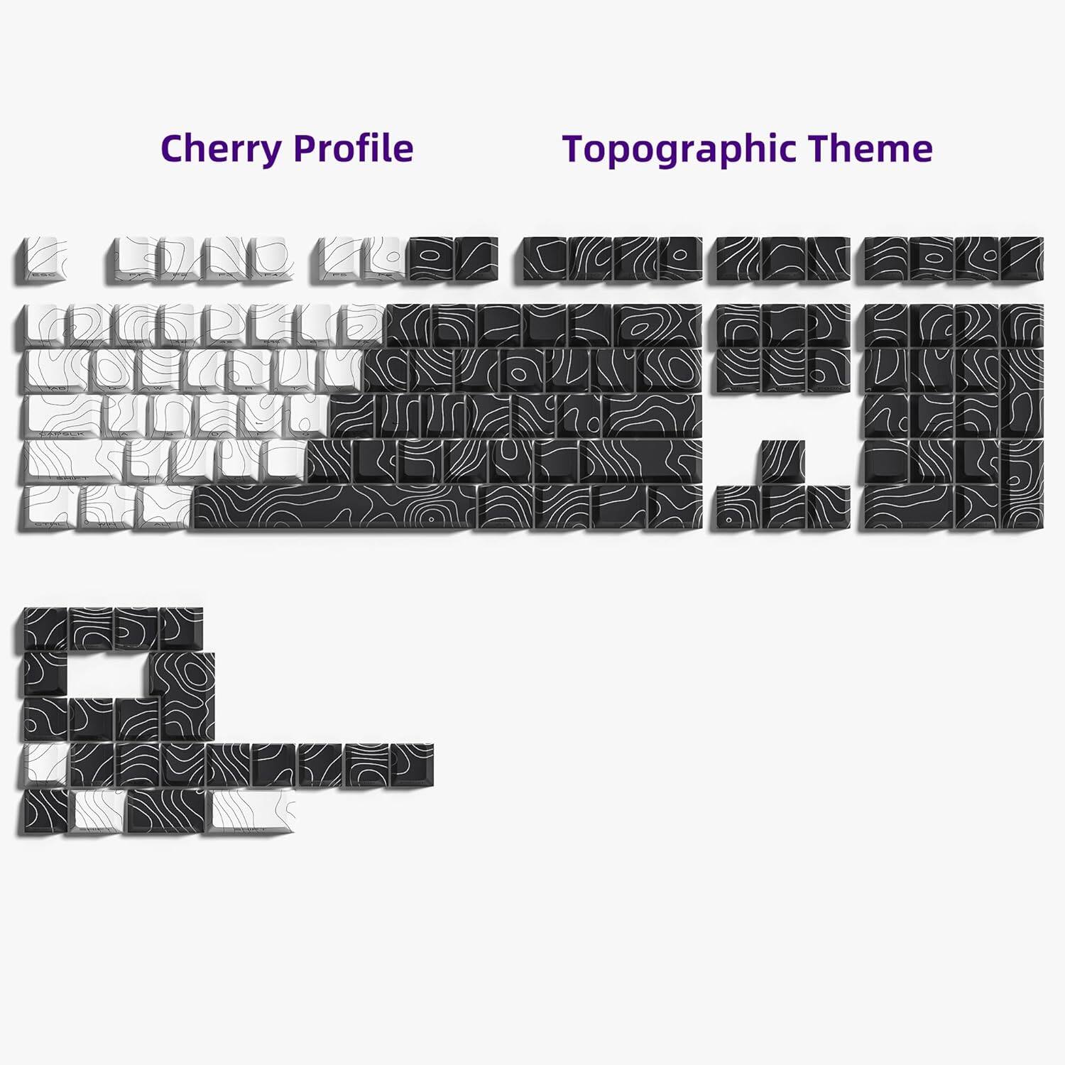 White-Black-136 Keys