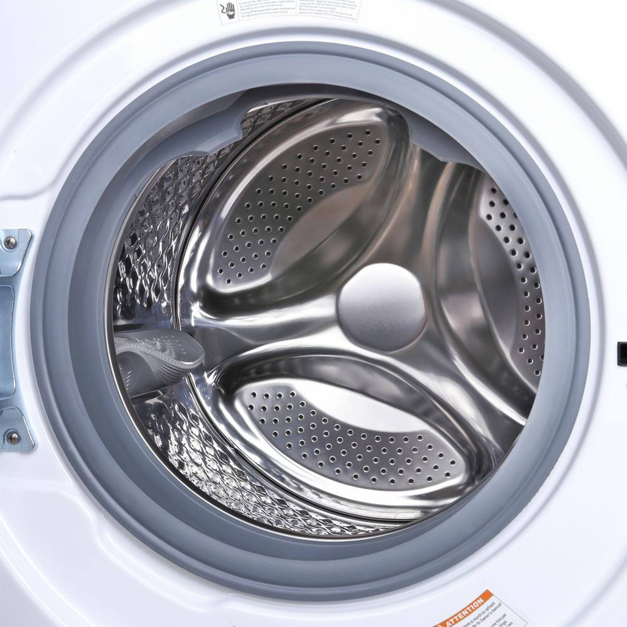 Alt View 7. Magic Chef - Magic Chef 2.7 Cu Ft Front Load Washer Dryer Combo Clothes Dryer Washing Machine - Silver.